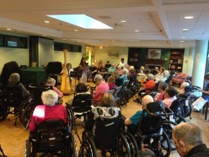 Harp to Hearts Joanna Jordan with Seniors